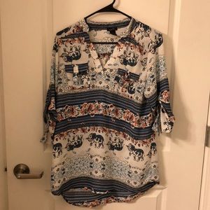 Lightweight colorful blouse